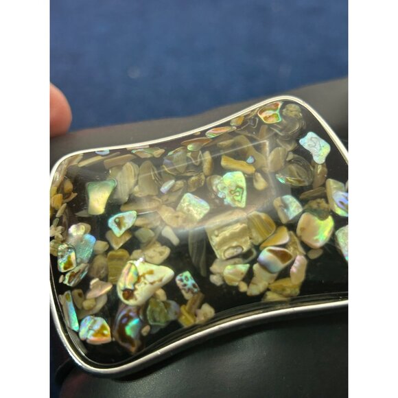 Black faux Leather Cuff Bracelet Paparazzi Little Rock star twinkle twinkle - Picture 2 of 8